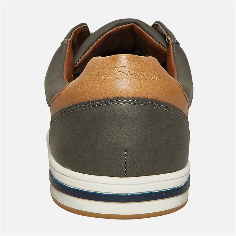 Ben Sherman Herre Detour Perf Sko Grå PU - Billede 3