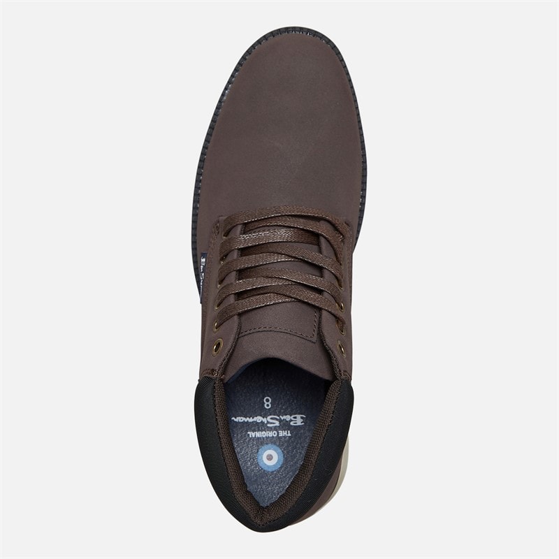 Ben Sherman Herre Carlton Chukka Støvler Brun/Sort - Billede 4