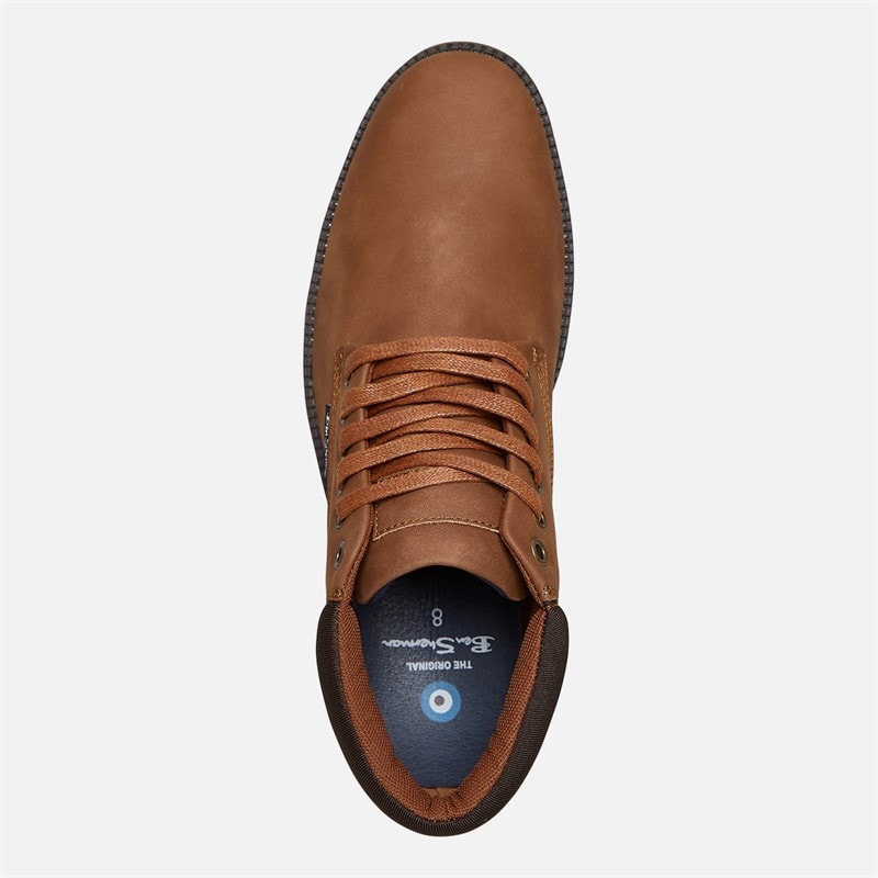 Ben Sherman Herre Carlton Chukka Støvler Tan / Brun - Billede 4