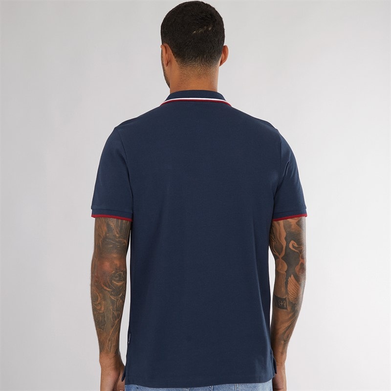 Ben Sherman Herre tværstribet polo skjorte Dark Navy - Billede 2