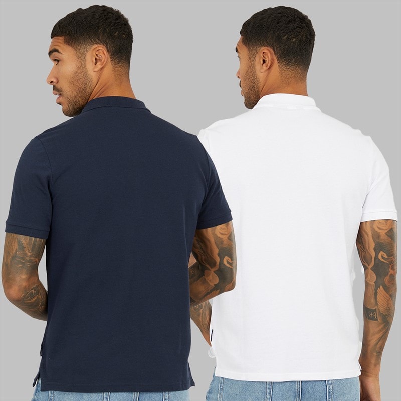 Ben Sherman Herre to pak poloer mørkeblå/hvid - Billede 2