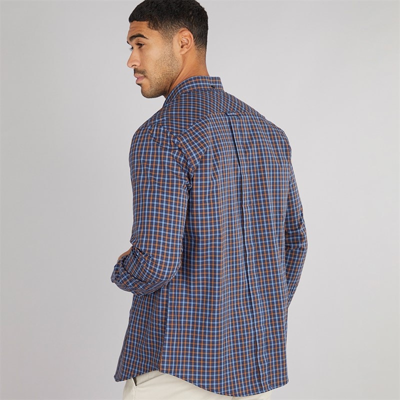 Ben Sherman Herre langærmet hustern skjorte Dark Navy - Billede 2