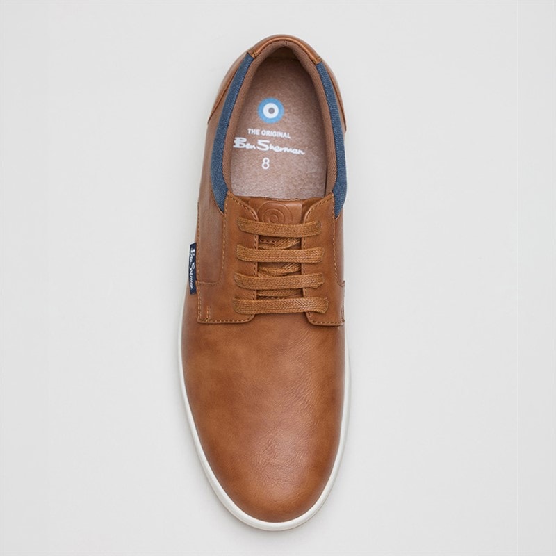 Ben Sherman Herre Detour Derby sko Tan Pu - Billede 3
