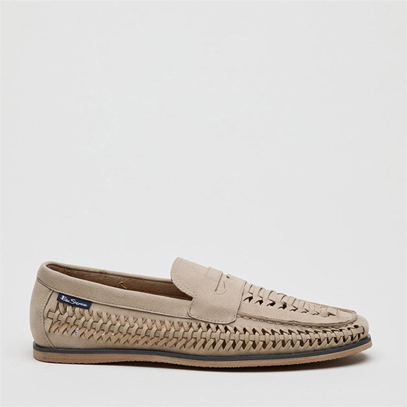 Ben Sherman Herresko Miami vævede dæksko Sand - Billede 1
