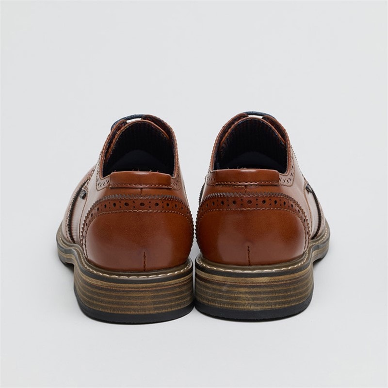 Ben Sherman Herre Triumph II Brogue Sko Burnished Tan - Billede 4