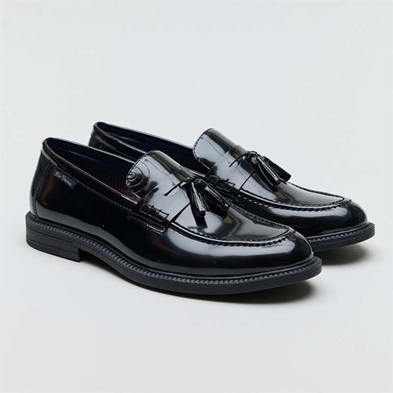 Ben Sherman Herre Chancery Tassel Mokkasiner Sort - Billede 2