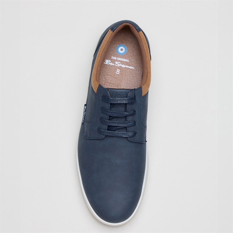 Ben Sherman Herre Detour Derby sko Navy Imi - Billede 3