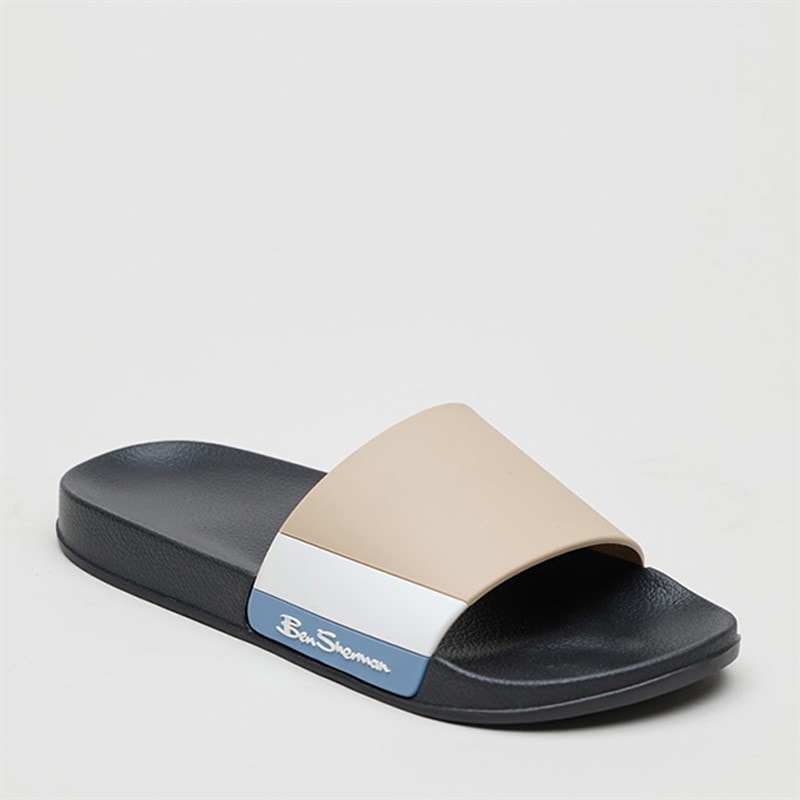 Ben Sherman Herre Towan Sandaler Sand/Blå/Hvid - Billede 1