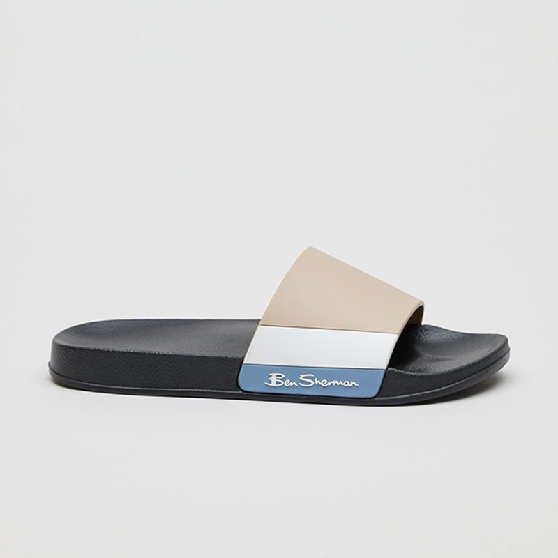 Ben Sherman Herre Towan Sandaler Sand/Blå/Hvid - Billede 2