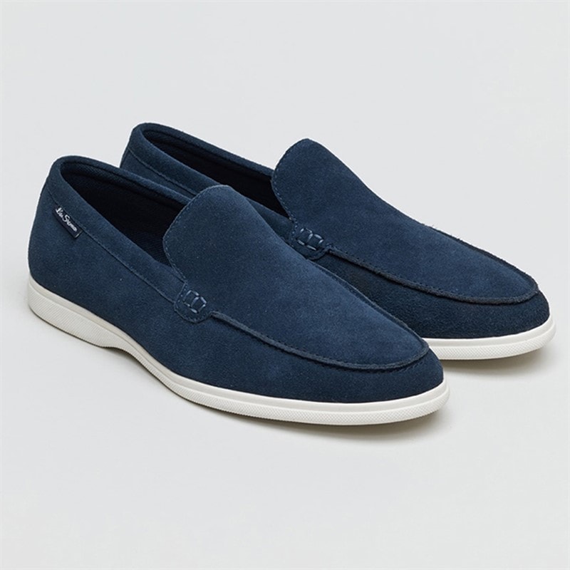 Ben Sherman Herre Amarillo Loafers Navy Suede - Billede 2