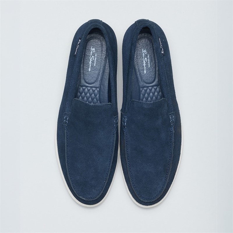 Ben Sherman Herre Amarillo Loafers Navy Suede - Billede 3