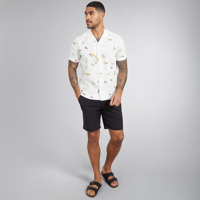 Ben Sherman Herreskortærmet Brighton til Amalfi skjorte Snow White - Billede 4