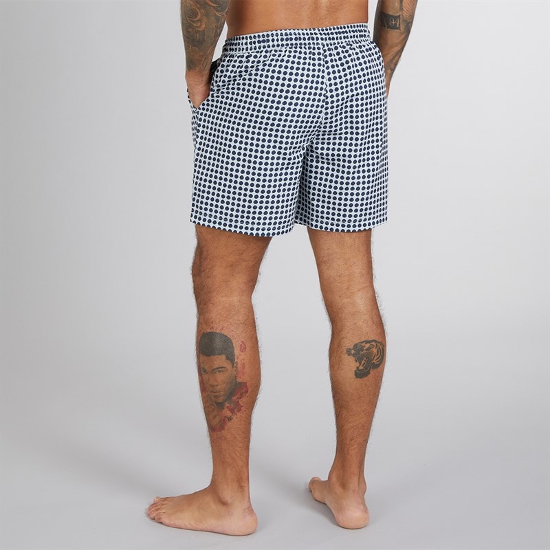 Ben Sherman Herre Spot Geo Badebukser Navy - Billede 2