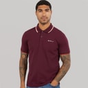 Ben Sherman Herre Signature Pique Polo Dark Wine