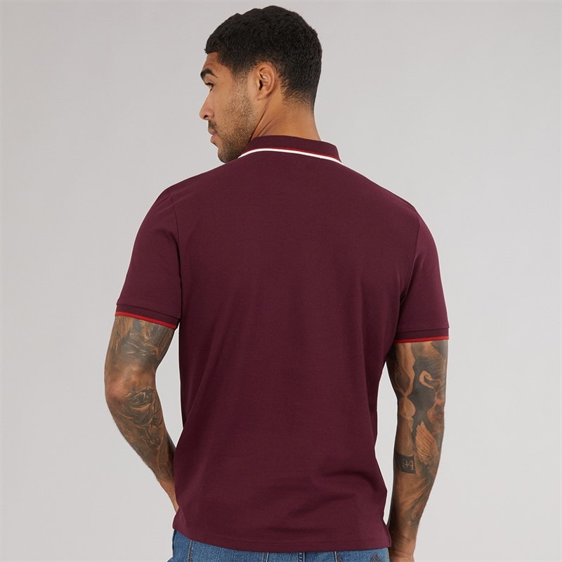 Ben Sherman Herre Signature Pique Polo Dark Wine - Billede 2