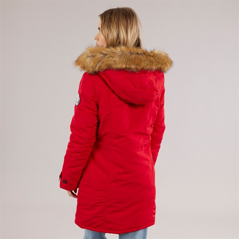 Brave Soul Damer Jacobs Parka Intens Rød - Billede 2