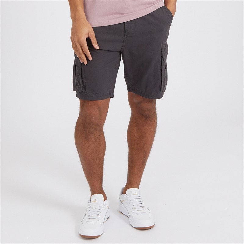 Brave Soul Herre Riverwood Cargo shorts Meget Mørk Marineblå