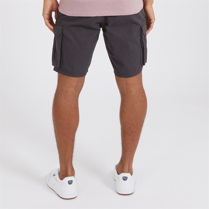 Brave Soul Herre Riverwood Cargo shorts Meget Mørk Marineblå - Billede 2