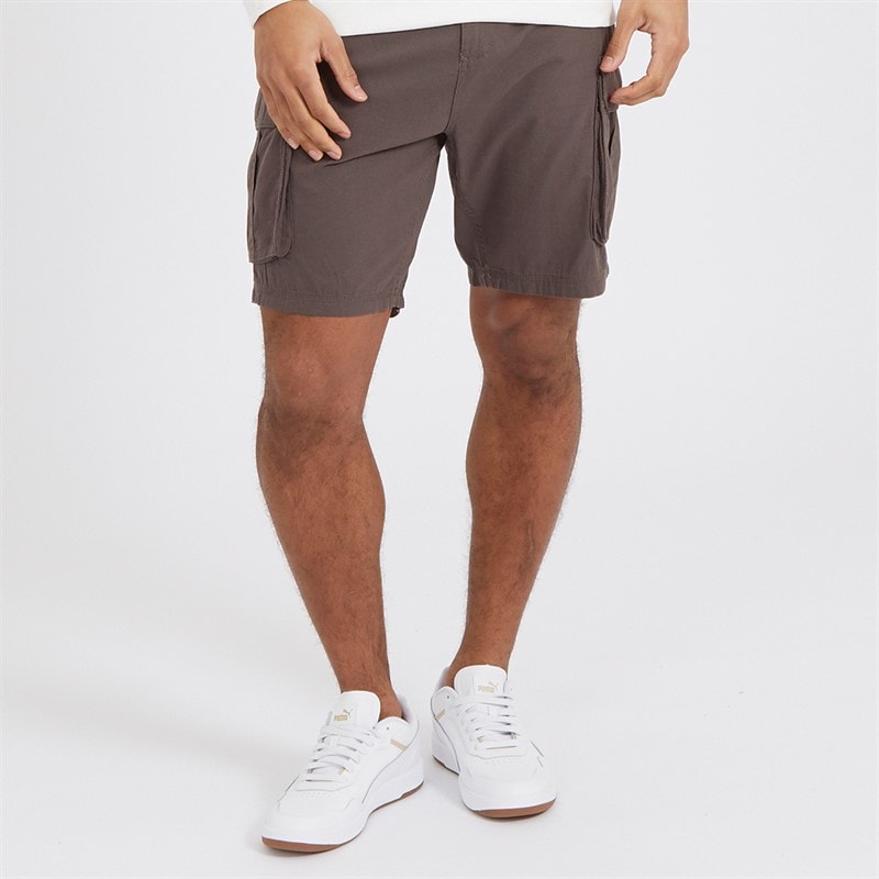 Brave Soul Herre Riverwood Cargo shorts Trækulsgrå-Grå - Billede 1