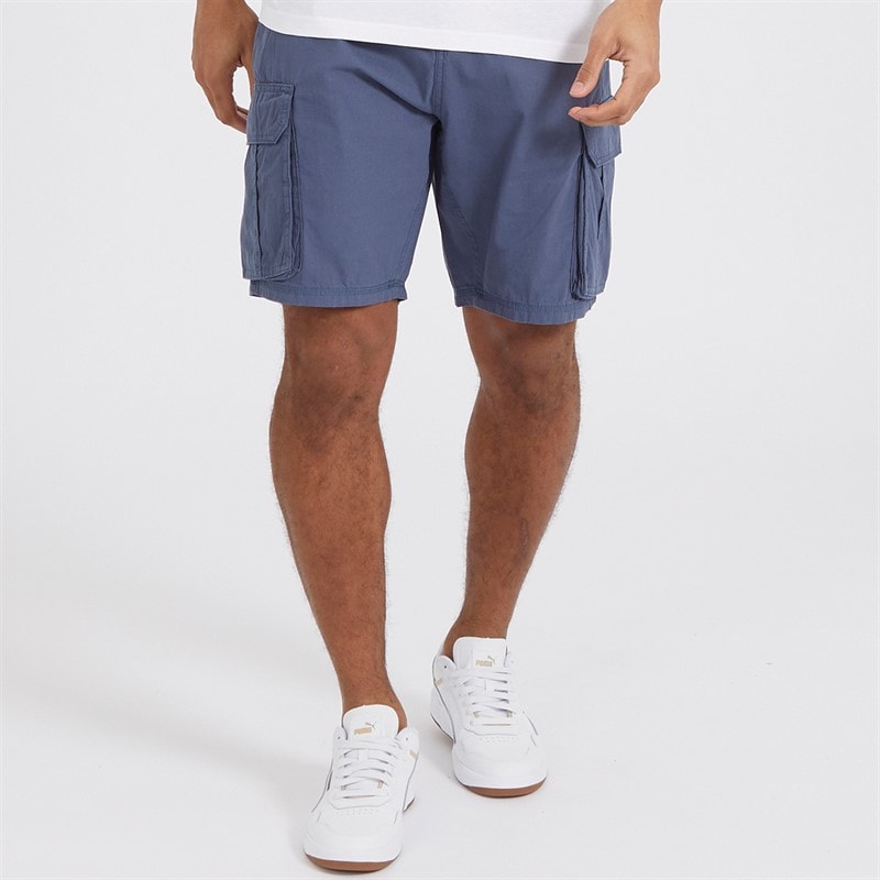 Brave Soul Herre Riverwood Cargo shorts Marineblå - Billede 1