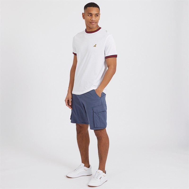 Brave Soul Herre Riverwood Cargo shorts Marineblå - Billede 3
