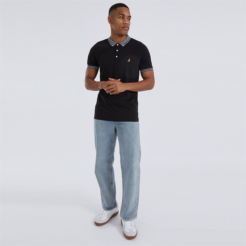 Brave Soul Herre Historie Polo Sort - Billede 4