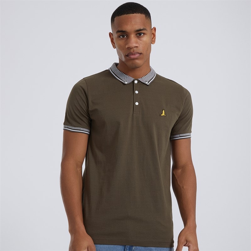 Brave Soul Herre Story Polo Khaki - Billede 1