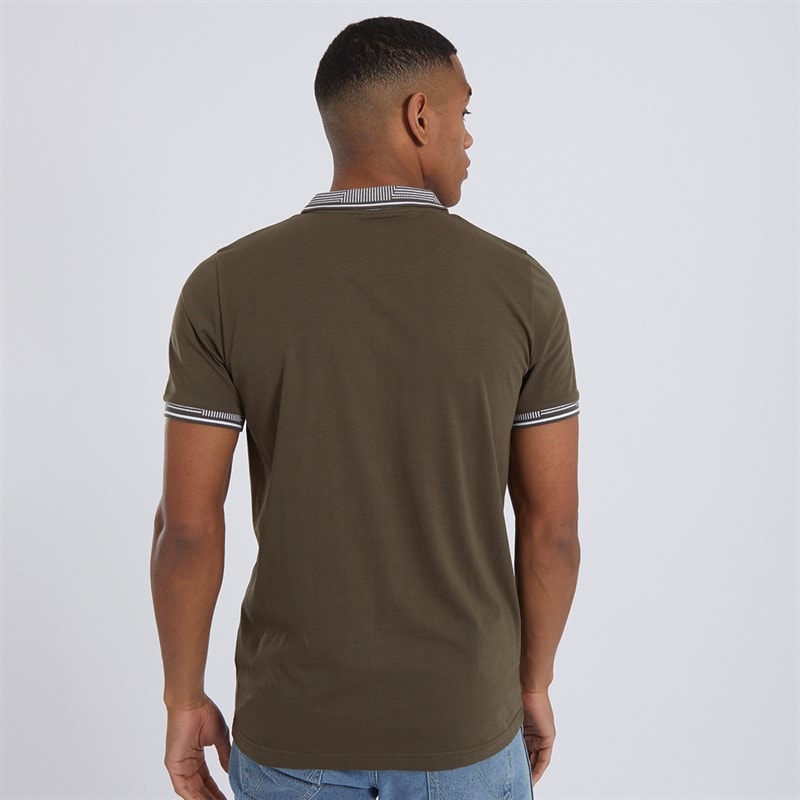 Brave Soul Herre Story Polo Khaki - Billede 2