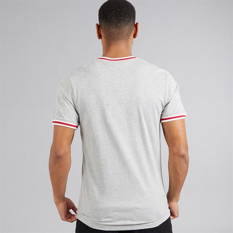 Brave Soul Herre Embryo T-shirt Lys Grå Melange - Billede 2