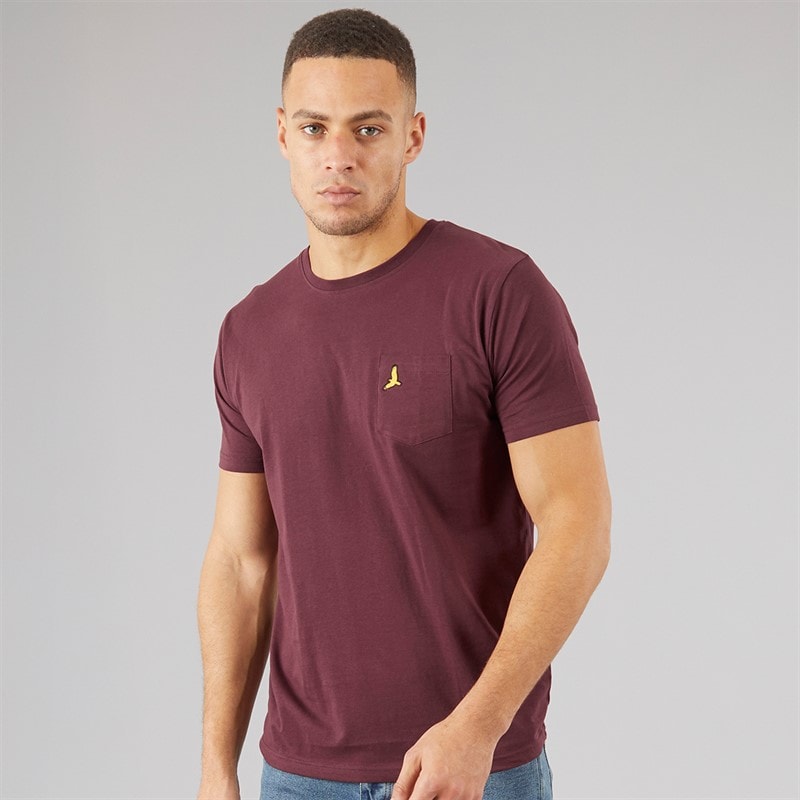 Brave Soul Herre T-shirts 3-pak Navy/Khaki/Burgundy - Billede 2