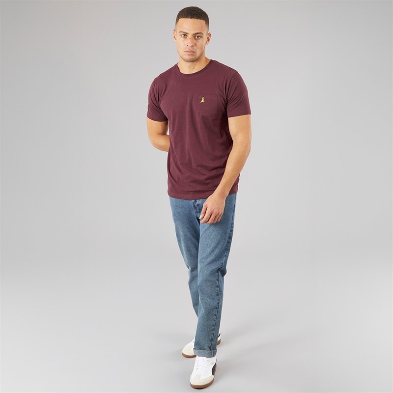 Brave Soul Herre T-shirts 3-pak Navy/Khaki/Burgundy - Billede 4