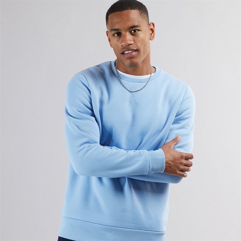 Brave Soul Sweatshirt med rund hals til Herre Arktisk Blå