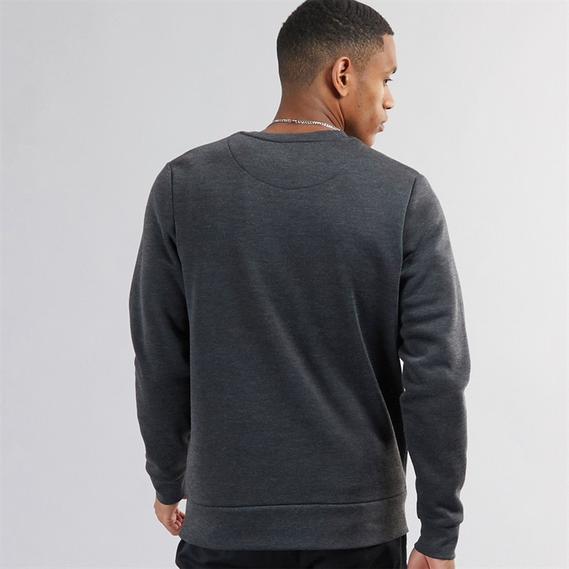 Brave Soul Herre Crew Neck Sweatshirt Mørk Antracit Melange - Billede 2