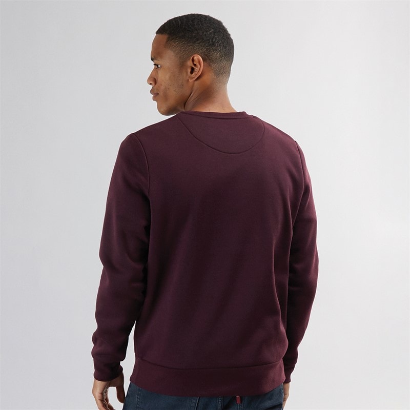Brave Soul Herre Rundhals Sweatshirt Bourgogne - Billede 2
