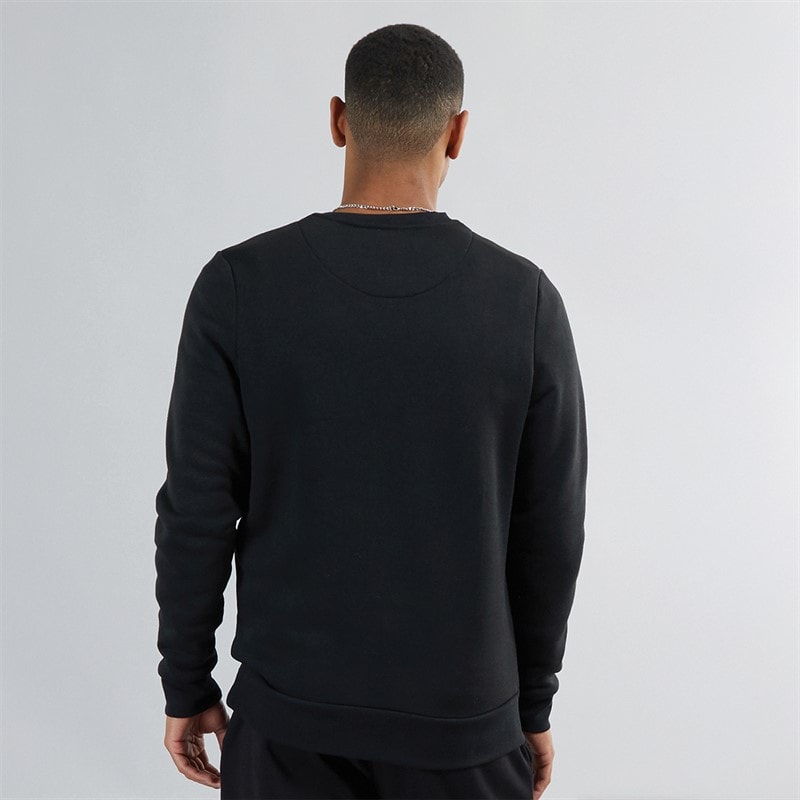 Brave Soul Sweatshirt med rund hals i sort til herre - Billede 2