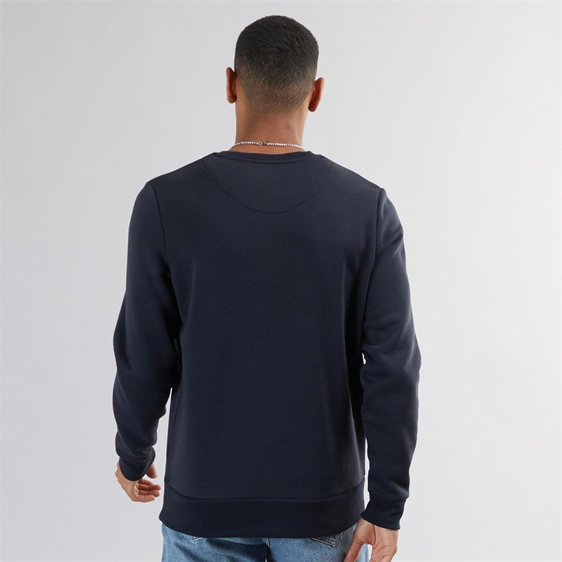 Brave Soul Herre Crew Neck Sweatshirt Blå - Billede 2