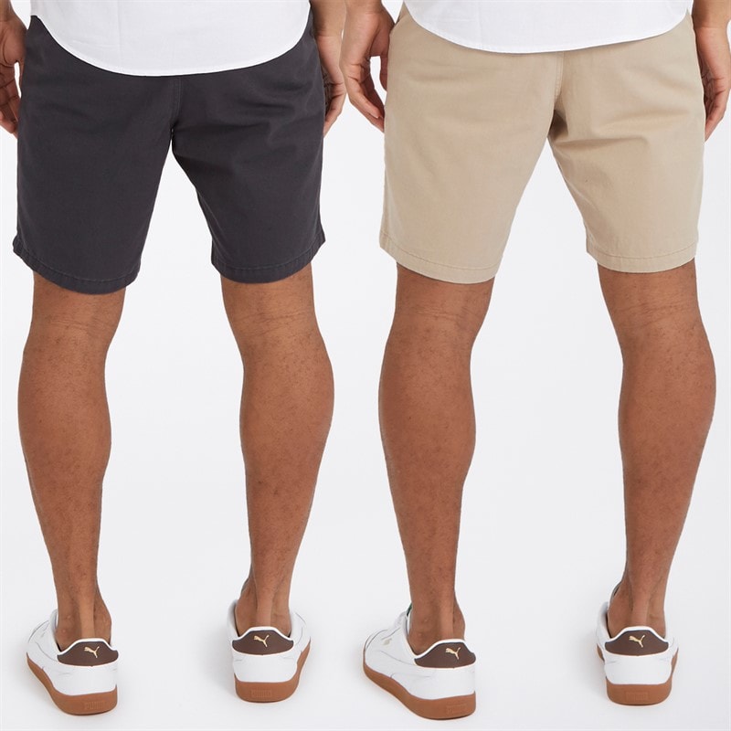 Brave Soul Herre Hansen Chino Shorts Topak Dark Navy/Stone - Billede 2