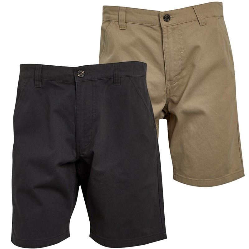 Brave Soul Herre Hansen Chino Shorts Topak Dark Navy/Stone - Billede 3