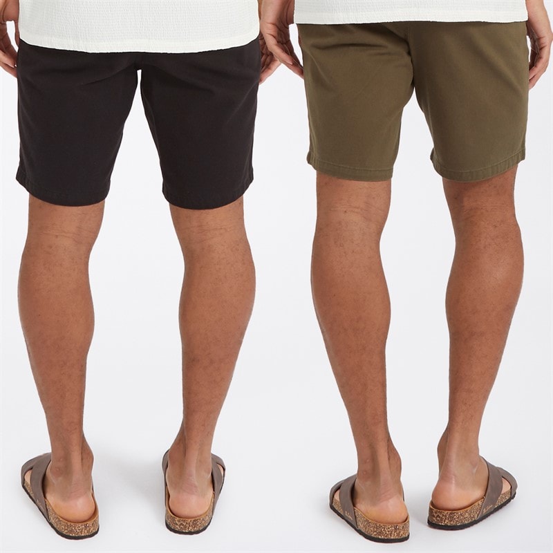 Brave Soul Herre Hansen To-pak Chino Shorts Sort/Khaki - Billede 2
