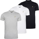 Brave Soul Herre Novek 3 pak polo shirts Sort/Hvid/Grå