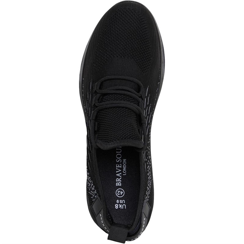Brave Soul Mænd Lakeside Bubble Sneakers Sort Mono - Billede 4