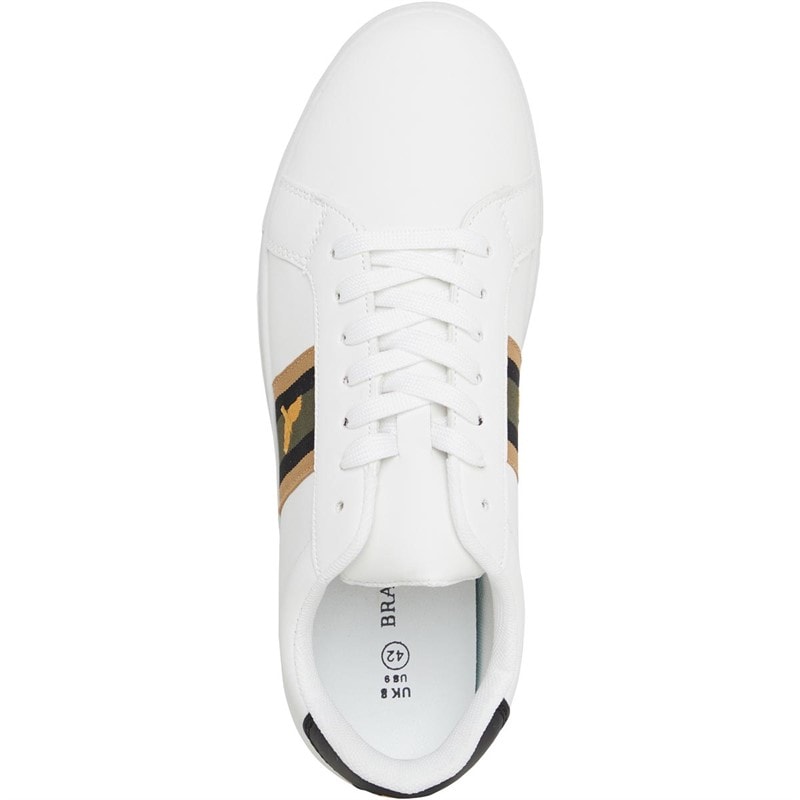 Brave Soul Hvid/Grøn/Guld Louie Eagle PU Pumps til herre - Billede 4