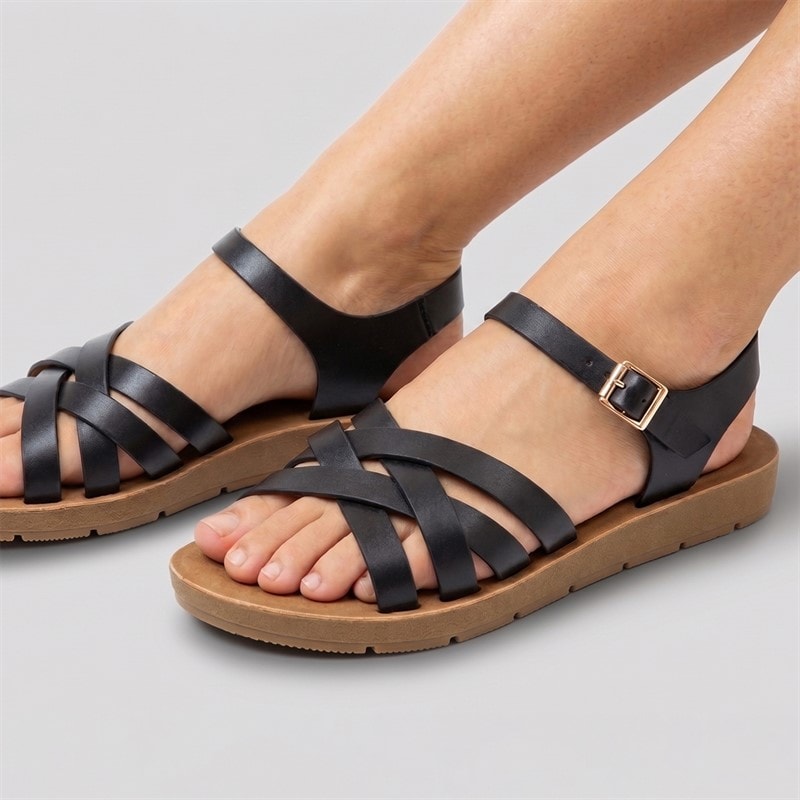 Brave Soul Dame Aria Sandaler Sort - Billede 1