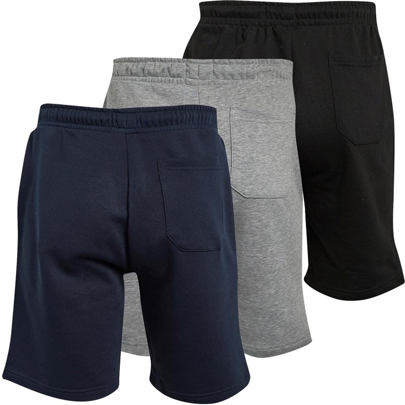 Brave Soul Herre Tarley 3-pak Jersey Shorts Sort/Lysegrå/Marineblå - Billede 2
