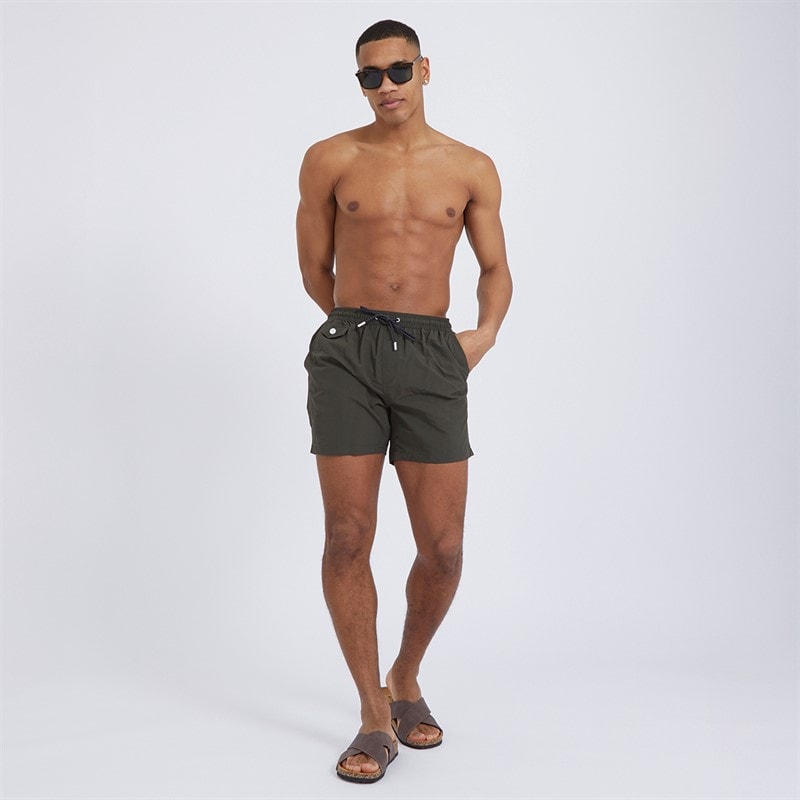 Brave Soul Herre Pier Badebukser Khaki - Billede 3