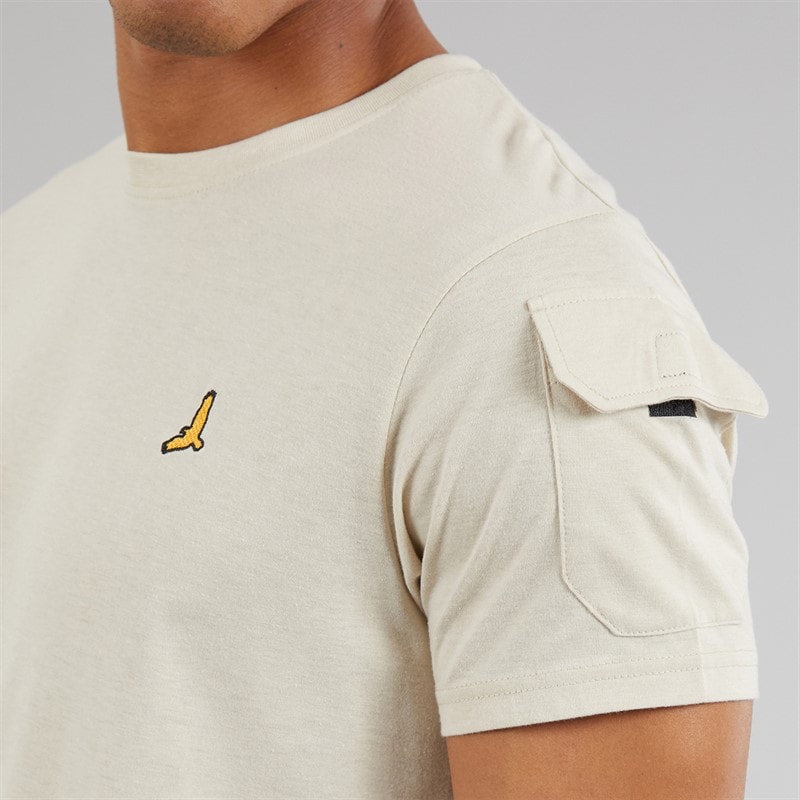 Brave Soul Herre Linus T-shirt Og Shorts Sæt Plaster - Billede 3