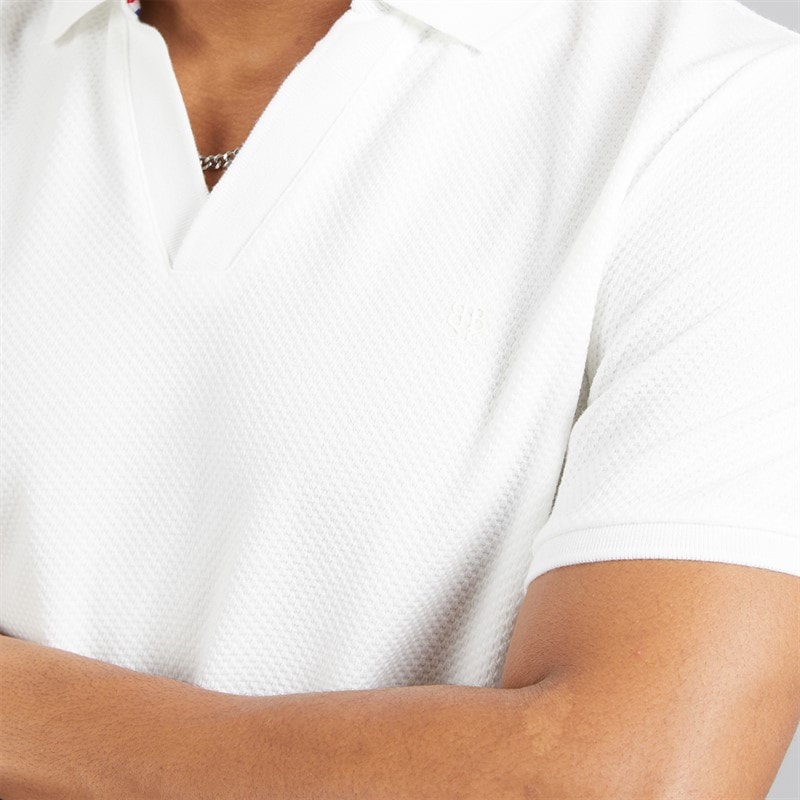 Brave Soul Herre Cadby Polo Skjorte Cream/Washed Sage - Billede 3
