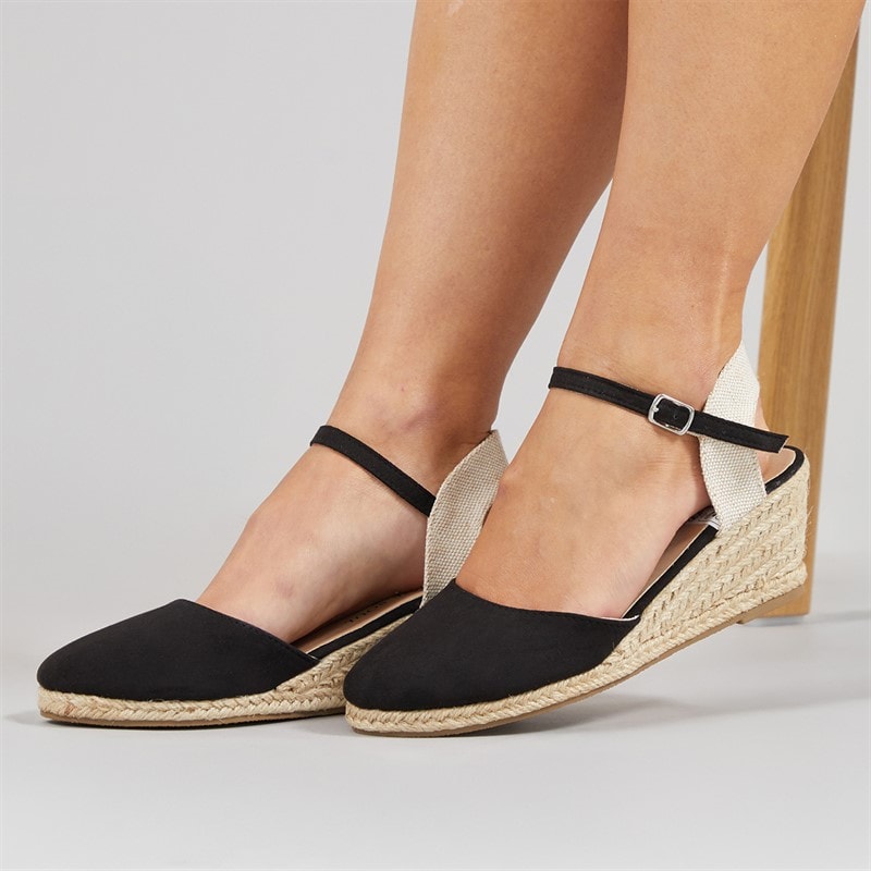 Brave Soul Dame Berry Kilesandaler Sort - Billede 1