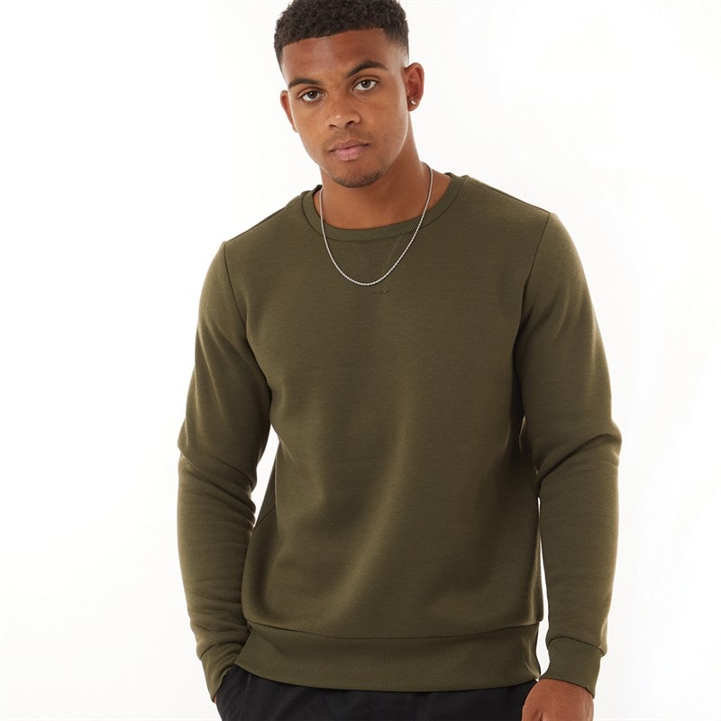 Brave Soul Sweatshirt til Herre Khaki Retina - Billede 1