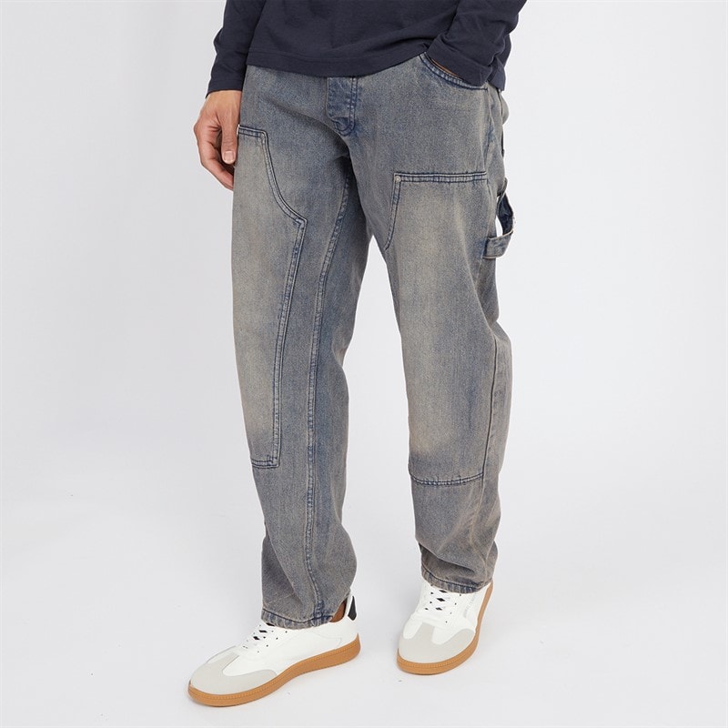 Brave Soul Herre Joiner Carpenter Løstsiddende Jeans Mb Blå Vask